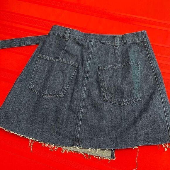 Madewell Raw Hem Denim Skirt Size 2 - Picture 5 of 7